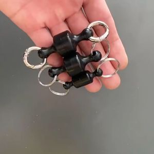 หัวเข็มขัดแม่เหล็ก  คาราบิเนอร์ ป้องกันการตก พร้อมพวงกุญแจ