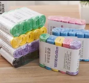 Plastik Sampah Roll Jumbo 45x50cm 1pack 5roll isi 75 lembar kantong sampah gulung besar isi 5roll