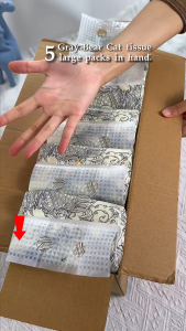 【BUY4TAKE1】RoyoPanda Tissue Hanging 4Ply Wall Tissue Facial Tissue Comfortable Tisu 170*140MM 1000Sheets Thickened Soft Deluxe Tissue