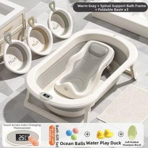 ZSVIP | Temperature Sensing Foldable Baby Bathtub