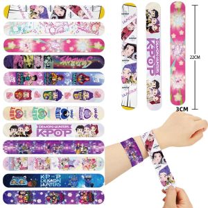 Kpop Thợ Săn Quỷ Tát Vòng Tay 12/24/36 Bộ PVC Tích Tắc Vòng Tay Sinh Nhật Dự Tiệc Quà Tặng Giáng Sinh Trang Trí Vật Dụng