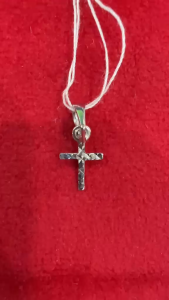 Poh Heng Jewellery 18K Classic Cross Pendant In White Gold *Online Exclusive*
