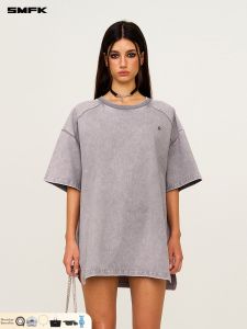 SMFK | Trendy Retro Embroidered Loose Fit Sport T-Shirt