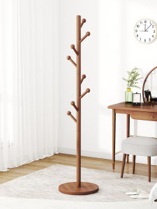 CHUJUN | Simple Storage Hanging Coat Rack Indoor Solid Wood Standing Coat Hanger