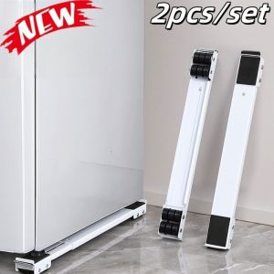 Adjustable Heavy Duty Appliance Rollers for Washer Washing Machine Stand Movable Refrigerator Raised Base Mobile Bracket Wheels
