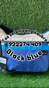 Kalibre Tas Selempang Pria Travel Pouch Hemlock 05 Blue Black 4L Kalibre 922274409