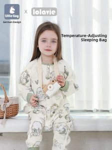 little tiny | Breathable Gauze Baby Sleep Sack with Leg Design