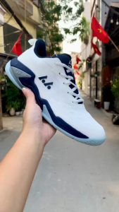 Giày Lefus L038 trắng xanh (Giày cầu lông bóng chuyền pickleball nam nữ)