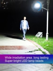 [Free shipping]solar street light outdoor waterproof IP67 solar light 300000W 200000W street lamp 9730LED garden yard flood light big panel bulb intelligent sensing and stable light with remote