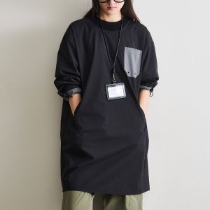 Quần Áo Làm Việc Chống Thấm Nước Dài Tay in Hình Nhà Hàng Cắt Tóc Thú Cưng Cà Phê Nhà Vườn Thời Trang Chống Thấm Nước