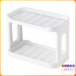 Amoki 2 Layers Simple Desktop Storage Rack: A Multi-functional Organizer