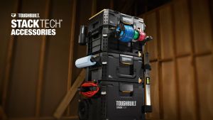 TOUGHBUILT STACKTECH Toolbox Accessories Attachments- Fastener hubs/Work Surface/Hanger holder/Cord Wrap/Roll Holder/Long Tool Holder/Tumbler (TB-B1-A-50 / TB-B1-A-10 / TB-B1-A-30 / TB-B1-A-31 / TB-B1-A-32 / TB-B1-A-54 / TB-B1-A-52)