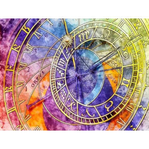 Jigsaw Puzzle Mystical Beautiful Clock Constellation Star Map Art For Adults Great Weekend Relaxation And Family Fun Gift