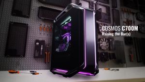 Cooler Master COSMOS C700M E-ATX Full-Tower Case - Black/White