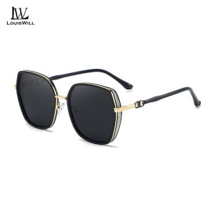 LouisWill Women Sunglasses Fashion Summer Large Frame Sunglasses UV400 Sunglasses Sunscreen UV Resistant Lightweight Travel Glasses Sunglasses
