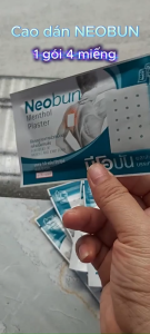[1 Gói 10 miếng] Miếng dán giảm đau Neobun nội địa Thái Lan Cao dán giảm đau nhức hiệu quả