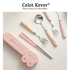 Cartoonish Funny Portable Cutlery Set 304 Stainless Steel