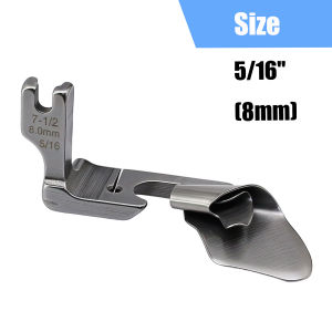 Curved Scroll Hemmer Foot 3.2-9.5mm Hem Pull Tube Presser Foot for Silk Chiffon Crimping Industrial Sewing Machine Accessories