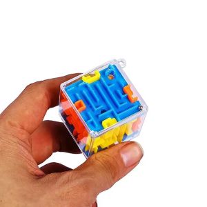3.8cm 3D Cube Rolling Beads Maze Educational Toys Boys Girls Birthday Wedding Guest Gift Giveaway Kids Gift Stress Reliever Toys