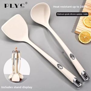 plys | Food-grade High-temperature-resistant Silicone Spatula For Non-stick Pans