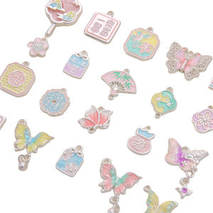 1Pc Alloy Matte Silver Charms Butterfly Flower Pendants for Making DIY Necklace Bracelet Earring Handmade Jewelry Findings