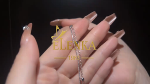 Lắc Tay Mạ Vàng 18K 2 Lớp Gắn Bi Tròn Nhỏ Nhắn Dễ Thương Thanh Lịch