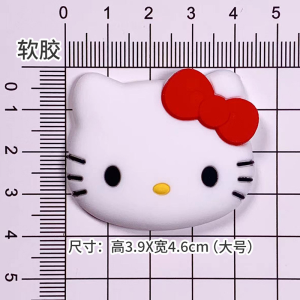 Hellokitty เคสจิ๋งกระดาษติดผนังห้องน้ำ ชั้นวางกระดาษชำระแบบดึงได้ ตู้เก็บของในห้องน้ำ วัสดุ ABS สไตล์ย้อนยุค