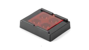 4 Holes Dental Shading Light Box Composite Resin Mixing Well Light-Proof Storage Hading Color Toning Case Dentist Material