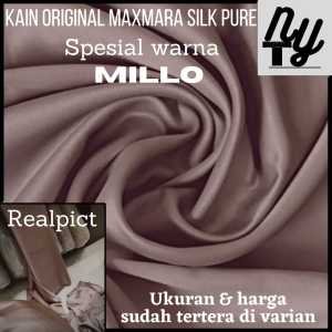 KAIN DRESS MAXMARA SILK PURE spesial warna millo