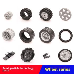 Domestic Small Particle Building Blocks Technology Pieces Loose Wheels Tires Educational Toys for Children And Adults