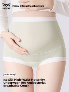 MiiOW | Antibacterial Pregnant Women High Waist Abdominal Control Four-Corner Underpants