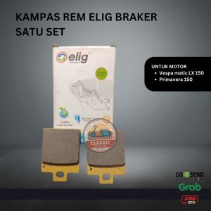 Kampas rem elig satu set vespa matic LX 150 Primavera 150