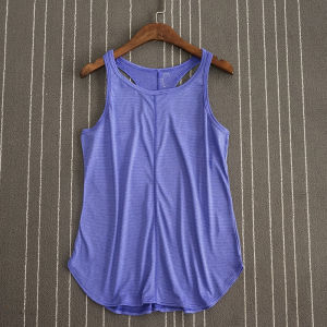 Loose Fit Breathable Sleeveless Workwear Vest Summer Running Yoga Fitness Candy Color Sports Vest Womens Casual Backless Top