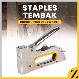 Alat Staples Tembak Kertas Kayu & Jok Motor: Guntacker Stapler Tembak