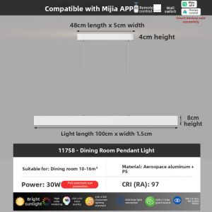 DGY | Long Protective Eye-Friendly Luxury Minimalist Creative Dining Light