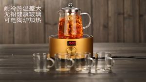 [Siêu Sale] Ấm pha trà thủy tinh chịu nhiệt Bình pha trà Bình trà thủy tinh chịu nhiệt BT-05 có Lõi lọc trà và Nắp bằng inox 304 Dung tích 450ml 550ml 750ml 950ml 1300ml