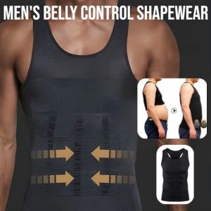 Mens Belly Control Shapewear Mens Slimming Underwear Gym Workout Vest Comfortable Breathable