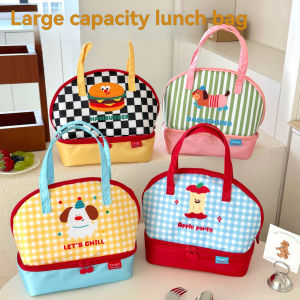 Cute Cartoon Portable Bento Bag Insulated Bag Aluminum Foil Fresh-Keeping Lunch Box Bag