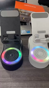 5 In 1 Bluetooth Speaker PowerBank Bluetooth Audio Power Bank Bracket Foldable Cell Phone Stand Audio Power