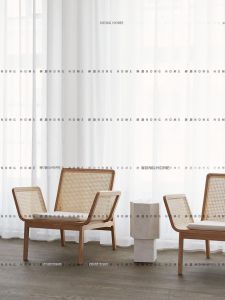 NONG HOME | Nordic Zen Style Reclining Leisure Wicker Chair Solid Wood