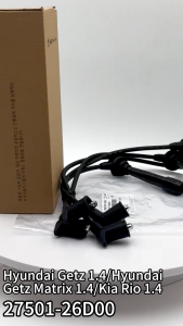 Spark plug Cable 27501-26D00 27501-26700 High tension Wire for Kia Rio Getz 1.4 Getz Matrix 1.4
