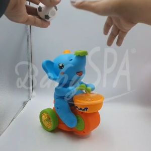 ♥♥♥ BabySPA Musical Drummer Moving Elephant Lights Levitation Ball (Random Color)