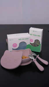 Combo Ăn Dặm Lumicare - Set 2 món - Xanh dương