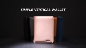 Ví da nam nữ dáng đứng Natoli gập đôi bóp đựng thẻ đựng tiền cao cấp Simple Vertical Wallet V3