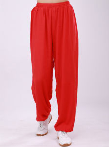 Morning Exercise Tai Chi Uniform Cotton Silk Lantern Pants Womens Style Summer Lightweight Long Sleeve Yoga Fitness Wear