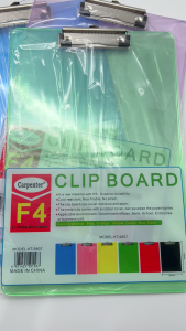2Pcs Clipboard Long Paper Organizer Transparent Clip Board Writing Board with Hook Folder Clip 35x23cm