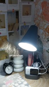 [Support Lalamove Bulk Order] Desk Lamp High Quality E27 Table Light Read Light Adjustable Arm Office Study Night Light Included Desktop Big Storage Function[Not Included Bulb]