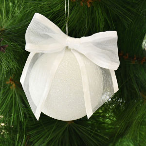 10ชิ้นโบว์สีขาว DIY ของขวัญห่อตกแต่งงานแต่งงานโรแมนติกรถริบบิ้นสำหรับงานเลี้ยงวันเกิดคริสต์มาสแจกันเก้าอี้ตกแต่งที่โปรดปราน