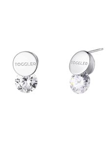 TOGGLER | Shaking Gemstone Earrings 925 Silver Gold Plated
