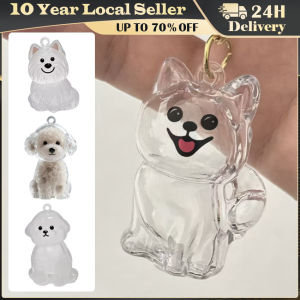 Pet Hair Memorial Storage Box Pet Dog Hair Transparent Storage Collector Transparent Keychain Capsule Charm Pet Keepsake Gift Adorable Dog Hair Storage Box Transparent Puppy Hair Memorial Capsule with Key Ring for pet Lover DIY Handmade Memorial Keychain